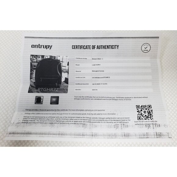 LOUIS VUITTON Monogram Macassar Josh Backpack w/ Dustbag & COA - Picture 16 of 16